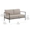 Flash Furniture Black Teak Accented Loveseat with Cushions GM-201027-2S-GY-GG - alternate 8